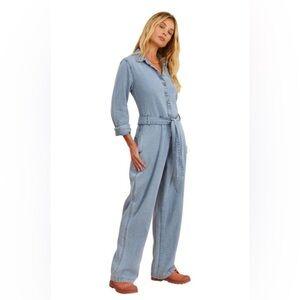 Billabong Salty Blonde  Sunday Uniform Jumpsuit- Size Medium